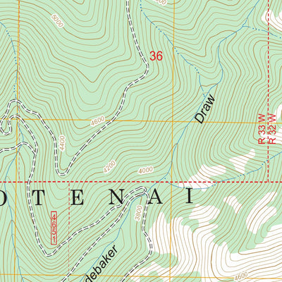 Pulpit Mountain, MT FSTopo Legacy Preview 3