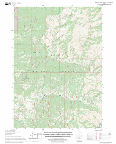 Rabbit Creek Summit, ID FSTopo Legacy Preview 1