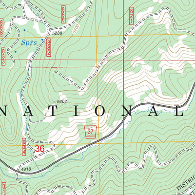 Rail Creek Butte, OR FSTopo Legacy Preview 2