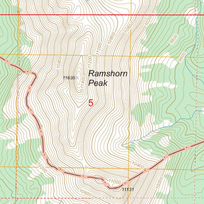 Ramshorn Peak, WY FSTopo Legacy Preview 3