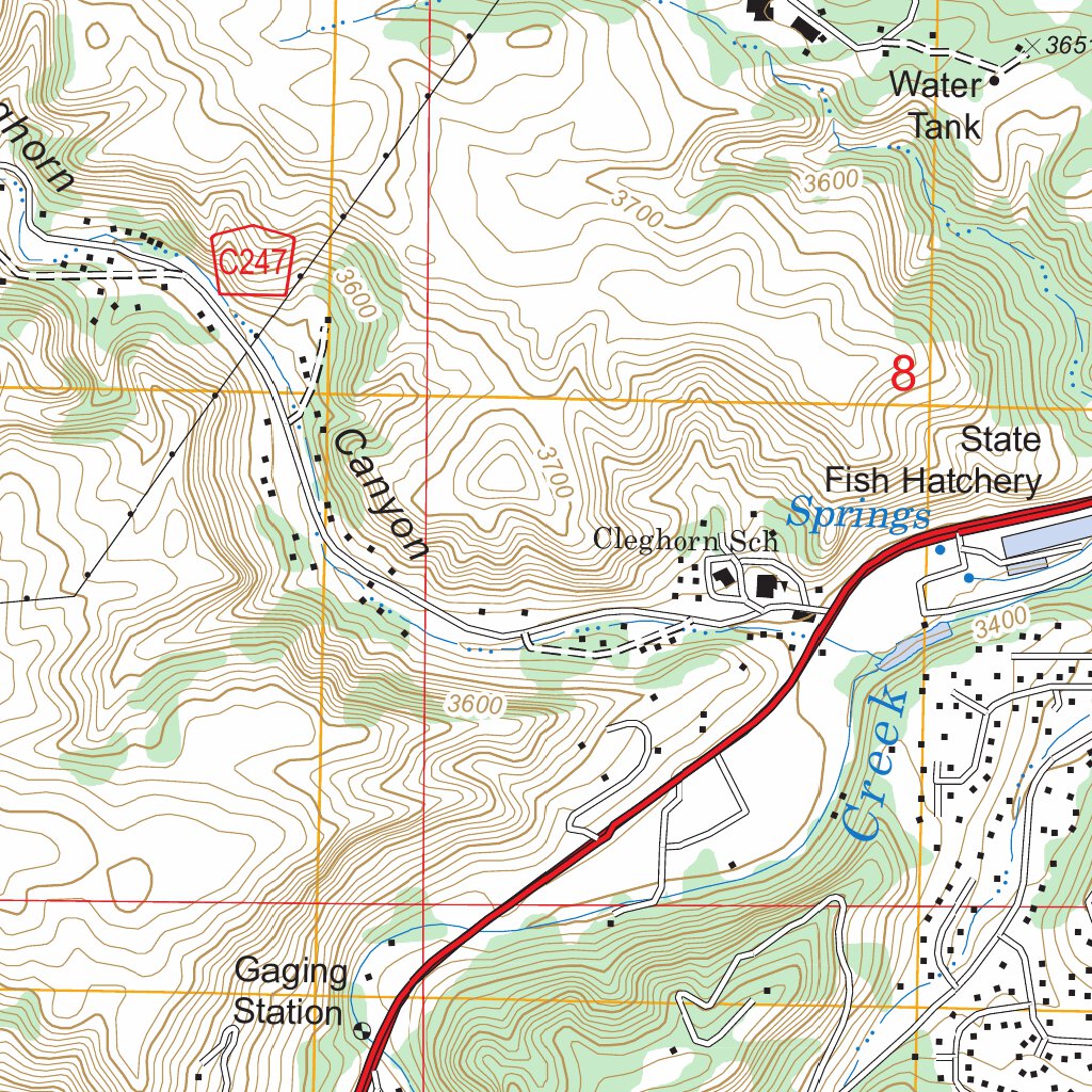 Rapid City West, SD FSTopo Legacy Map by US Forest Service - Topo