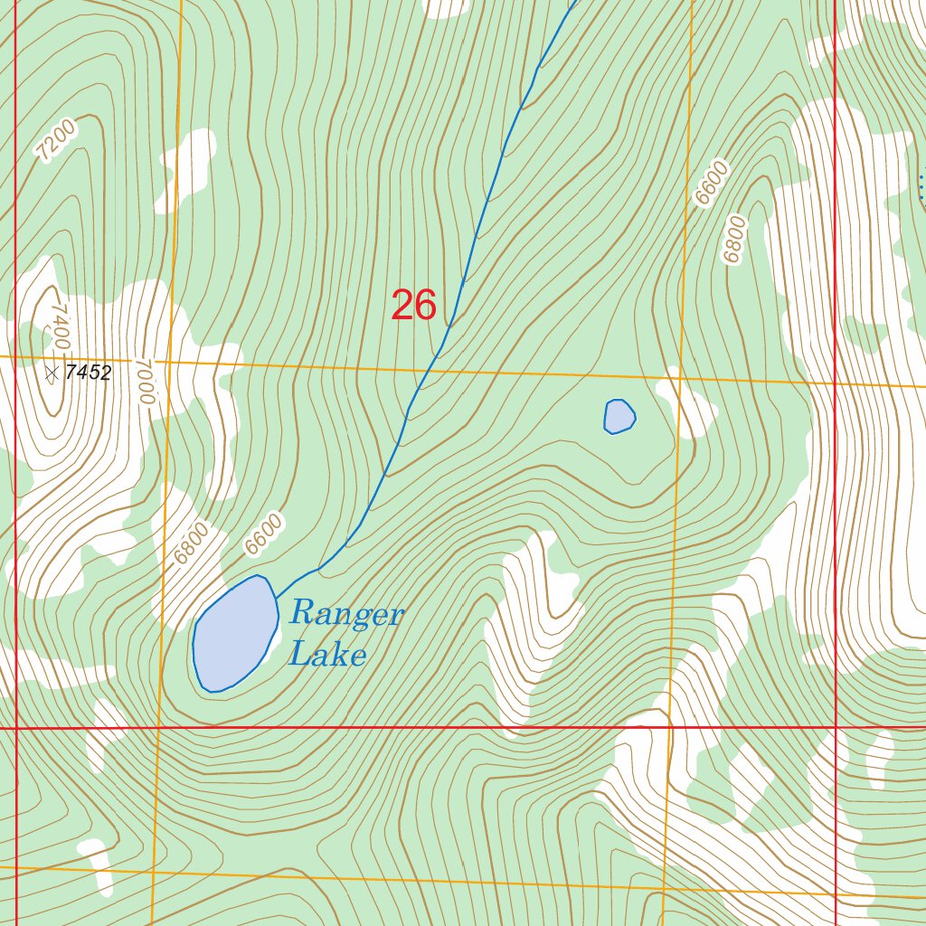 Ranger Peak, MT - ID FSTopo Legacy Map by US Forest Service - Topo ...