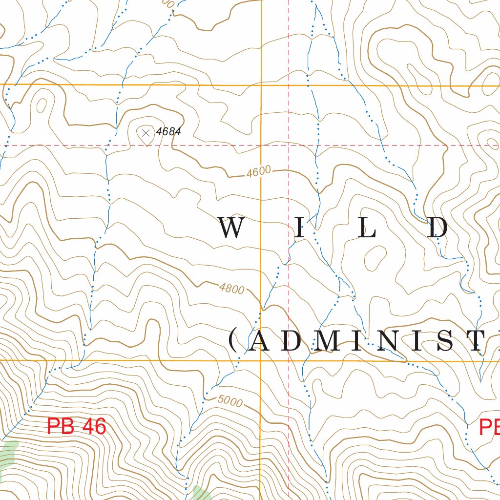 Rattlesnake Canyon, CA FSTopo Legacy Map by US Forest Service - Topo ...