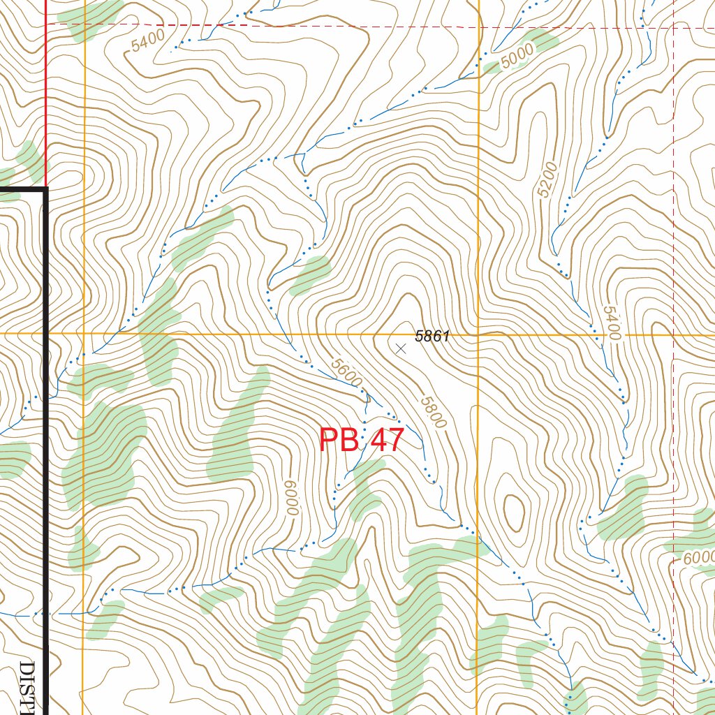 Rattlesnake Canyon, CA FSTopo Legacy Map by US Forest Service - Topo ...
