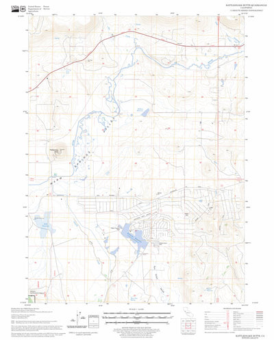 Rattlesnake Butte, CA FSTopo Legacy Preview 1