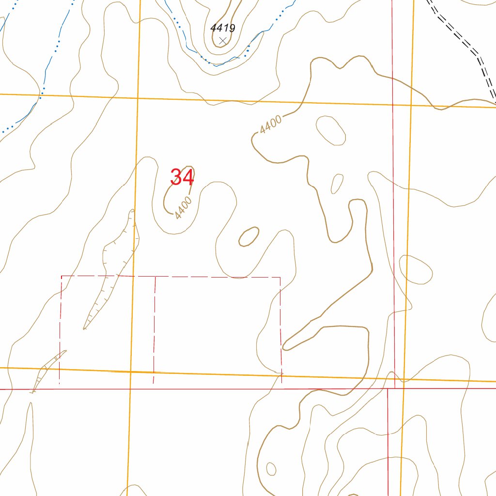 Rattlesnake Butte, CA FSTopo Legacy Map by US Forest Service - Topo ...