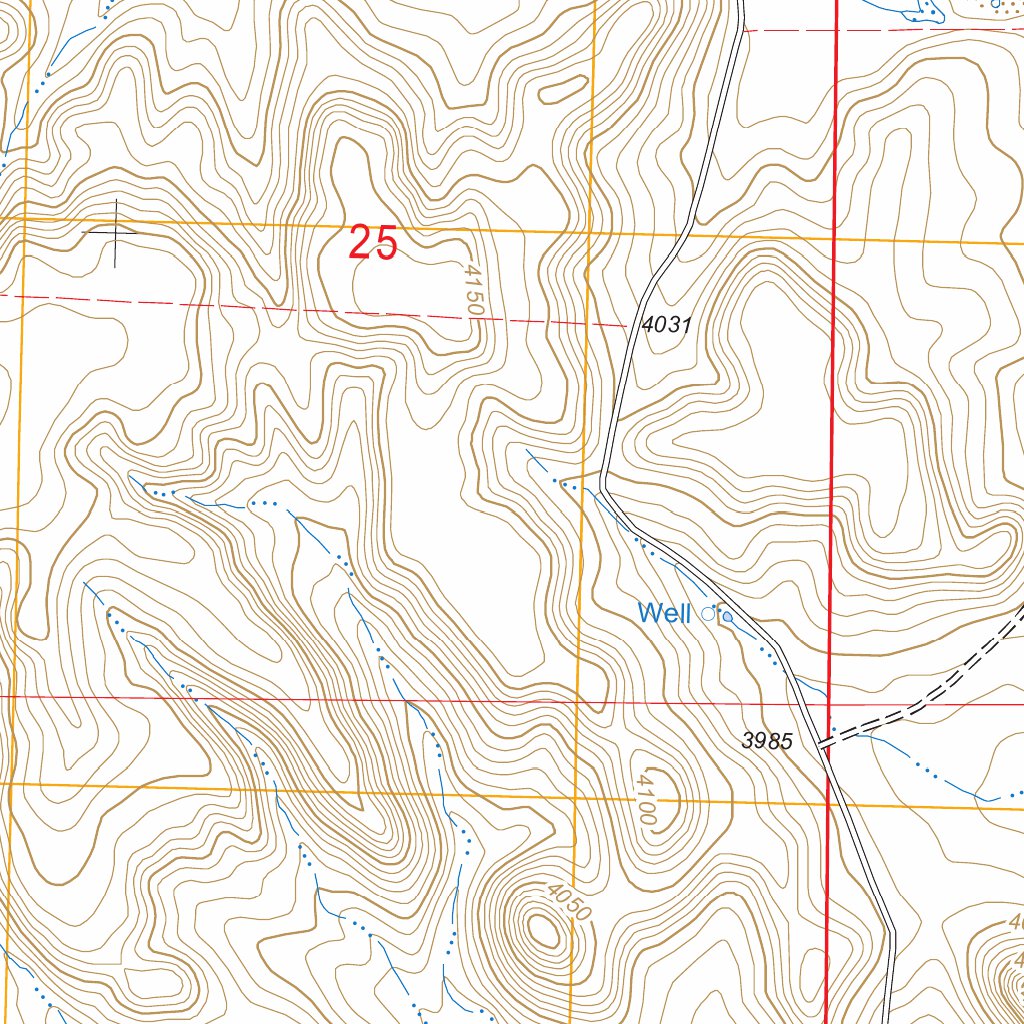 Razor Blade Mesa, OK - CO FSTopo Legacy Map by US Forest Service - Topo ...