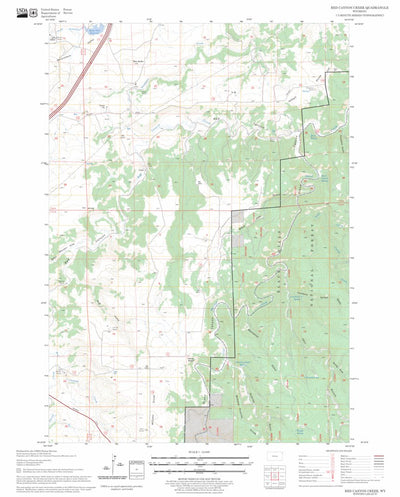 Red Canyon Creek, WY FSTopo Legacy Preview 1