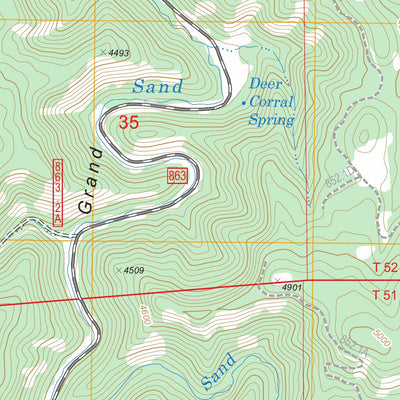 Red Canyon Creek, WY FSTopo Legacy Preview 3