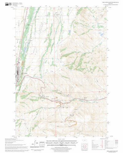 Red Lodge East, MT FSTopo Legacy Preview 1