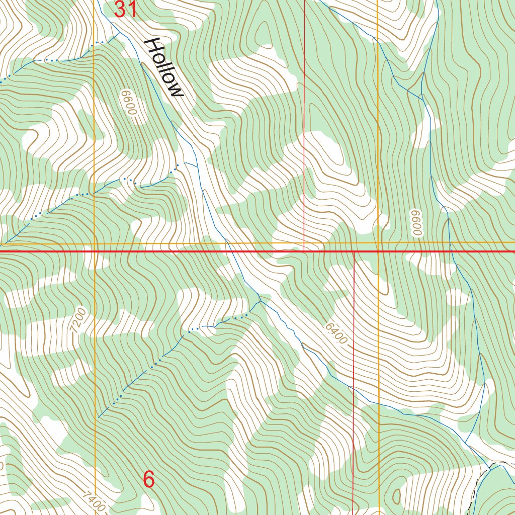 Red Ridge, ID FSTopo Legacy Map by US Forest Service - Topo | Avenza Maps