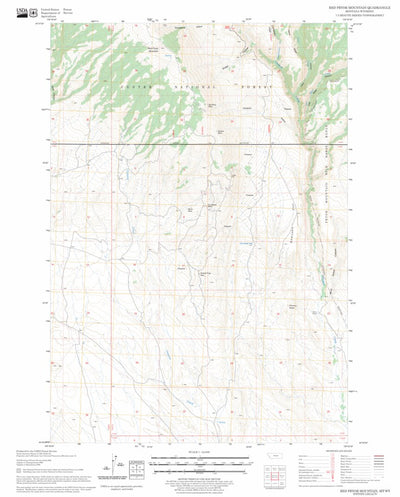 Red Pryor Mountain, MT - WY FSTopo Legacy Preview 1