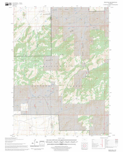 Reno Hill, WY FSTopo Legacy Preview 1