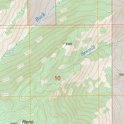 Reno Hill, WY FSTopo Legacy Preview 3
