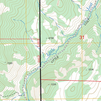 Rex Reservoir, UT FSTopo Legacy Preview 3