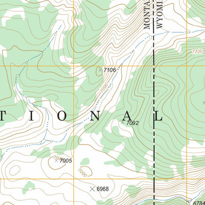 Richards Creek, MT - WY FSTopo Legacy Preview 2