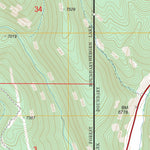 Richards Creek, MT - WY FSTopo Legacy Preview 3