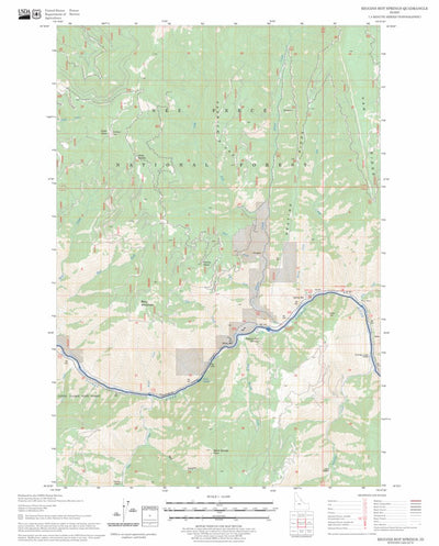 Riggins Hot Springs, ID FSTopo Legacy Preview 1