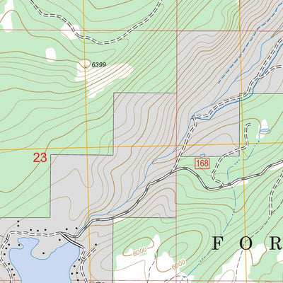 Rock Creek Lake, MT FSTopo Legacy Preview 2