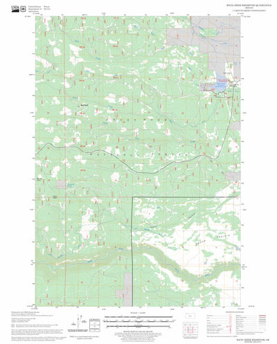 Rock Creek Reservoir, OR FSTopo Legacy Preview 1