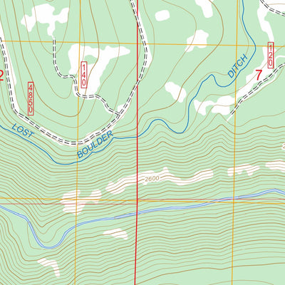 Rock Creek Reservoir, OR FSTopo Legacy Preview 3