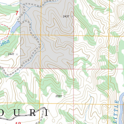 Roosevelt Creek West, ND FSTopo Legacy Preview 3