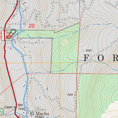 Rosilla Peak, NM FSTopo Legacy Preview 2