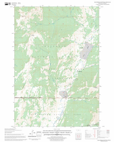 Roundhead Butte, MT - WY FSTopo Legacy Preview 1