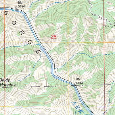 Royal Gorge, CO FSTopo Legacy Preview 3