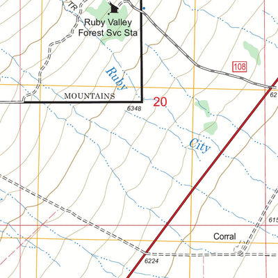 Ruby City Creek, NV FSTopo Legacy Preview 3