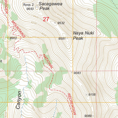 Sacagawea Peak, MT FSTopo Legacy Preview 3