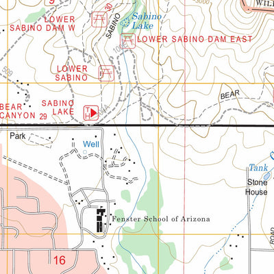 Sabino Canyon, AZ FSTopo Legacy Preview 2