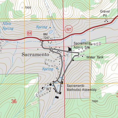 Sacramento, NM FSTopo Legacy Preview 3