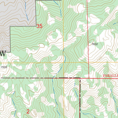 Saddleback Mountain, WY FSTopo Legacy Preview 2