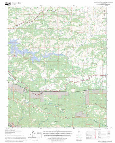 Santa Margarita Lake, CA FSTopo Legacy Preview 1