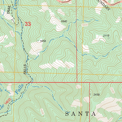 Santa Margarita Lake, CA FSTopo Legacy Preview 3