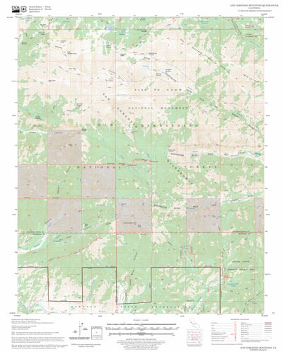 San Gorgonio Mountain, CA FSTopo Legacy Preview 1
