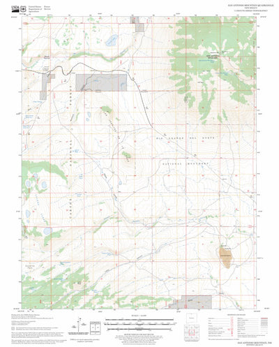 San Antonio Mountain, NM FSTopo Legacy Preview 1