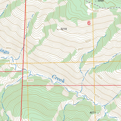 Santiago Creek, CA FSTopo Legacy Preview 3