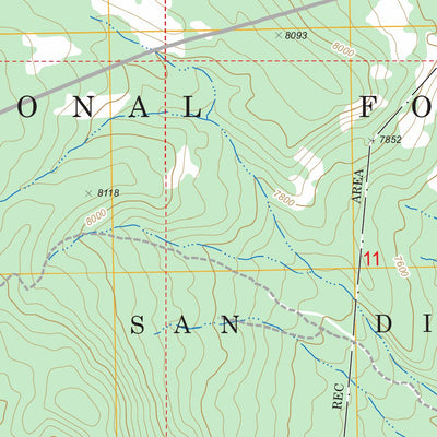 San Miguel Mountain, NM FSTopo Legacy Preview 2