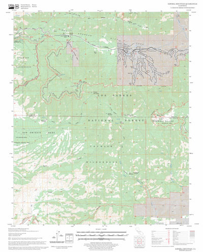 Sawmill Mountain, CA FSTopo Legacy Preview 1