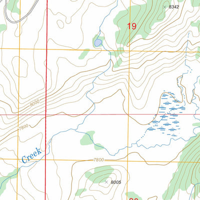 Scab Creek, WY FSTopo Legacy Preview 2
