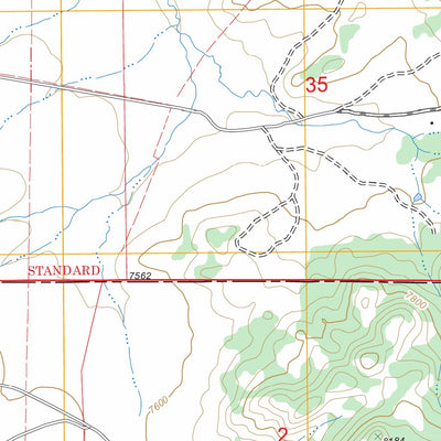 School Section Mountain, WY FSTopo Legacy Preview 2
