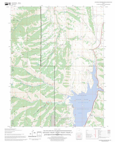 Scofield Reservoir, UT FSTopo Legacy Preview 1