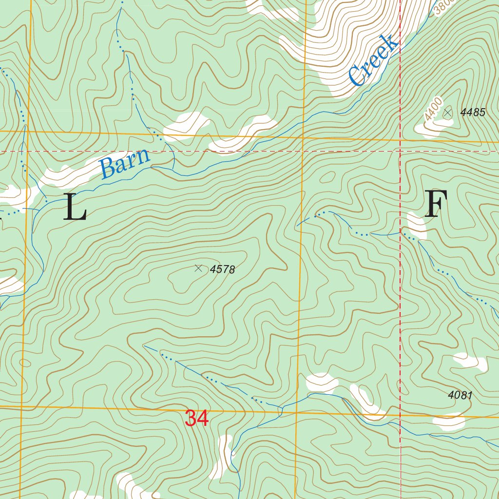 Scurvy Mountain, ID FSTopo Legacy Map by US Forest Service - Topo ...