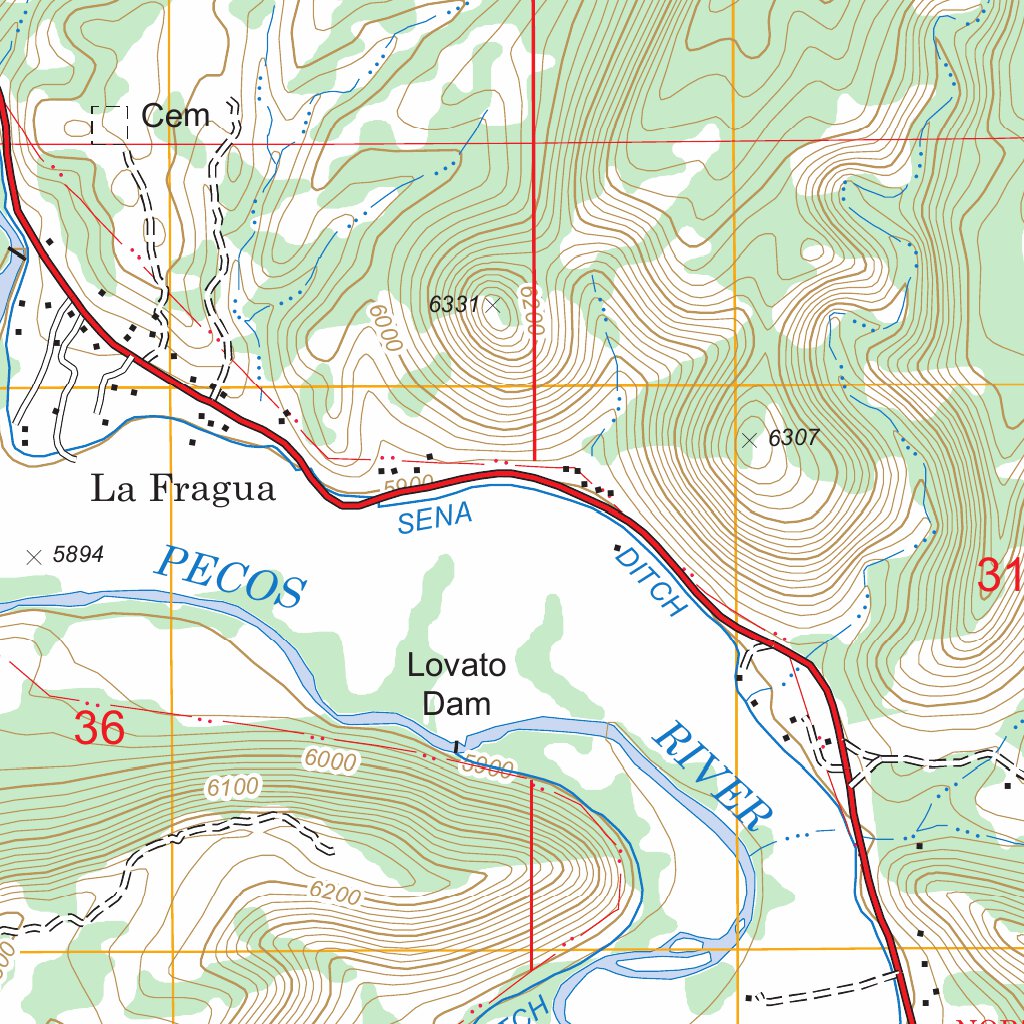 Sena, NM FSTopo Legacy Map by US Forest Service - Topo | Avenza Maps