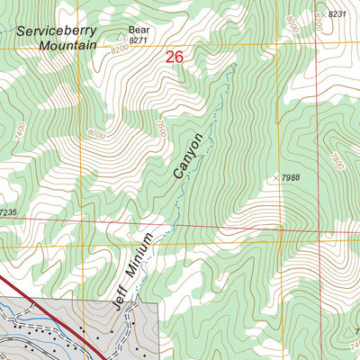 Serviceberry Mountain, CO FSTopo Legacy Preview 3