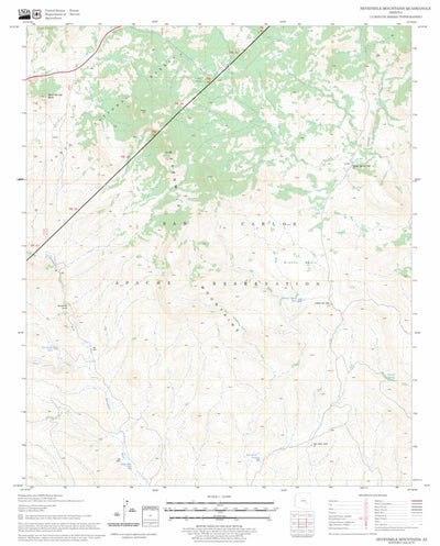 Sevenmile Mountains, AZ FSTopo Legacy Preview 1