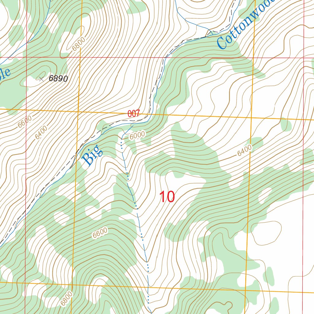 Severe Spring, ID FSTopo Legacy Map by US Forest Service - Topo ...