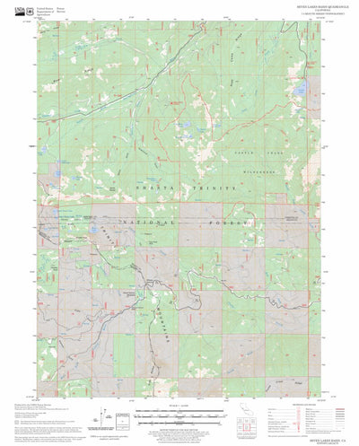 Seven Lakes Basin, CA FSTopo Legacy Preview 1